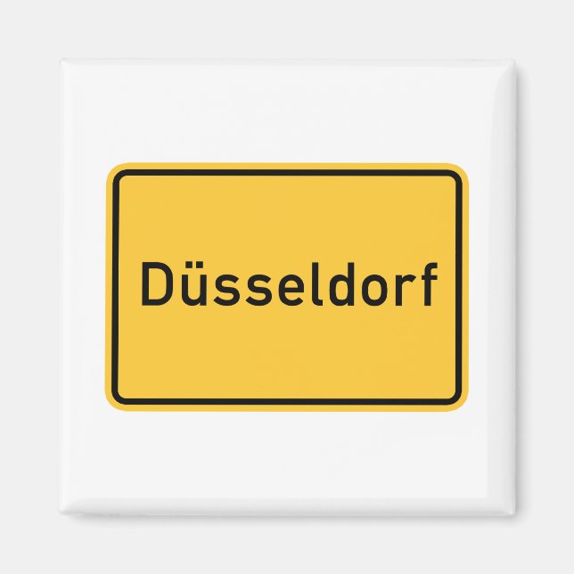 Imã Dusseldorf, Alemanha - Sinal rodoviário (Frente)