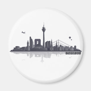 Imã Düsseldorf City Skyline