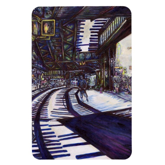 Ímã Dusting the Piano (Vertical)