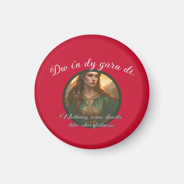 Imã Dwynwen Nothing Wins Hearts Like Cheerfulness Quot (Frente)