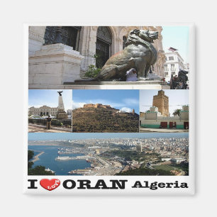 Imã DZ - Argélia - Orano - I Love - Collage Mosaic