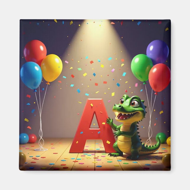 Imã E4MA Kids Collection: Alligator Andy - Celebration (Frente)