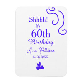 Ímã É 60º aniversário adicionar nome roxo espanhol r