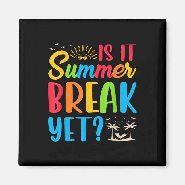 Imã É A Break De Verão, Professora No Final Do Ano? (Frente)