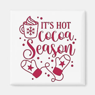 Imã É a estação de chocolate quente Natal Cacoa