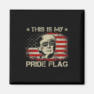 Imã É a minha bandeira do orgulho Trump 2024 Bandeira