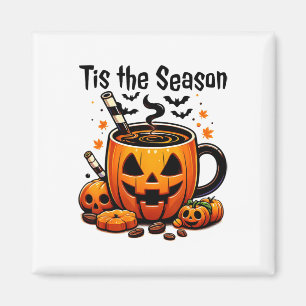 Imã É a Temporada de Halloween Café de Abóbora com Tem
