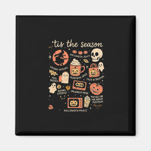 Imã É a Temporada Folhas de Abóbora Outono Halloween