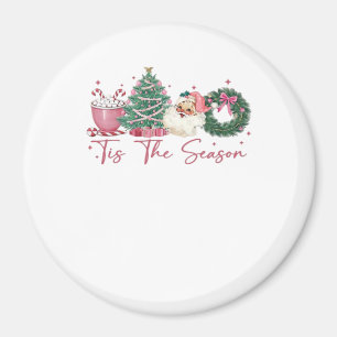 Imã É a Temporada Natal Feliz Cute Xmas Café C