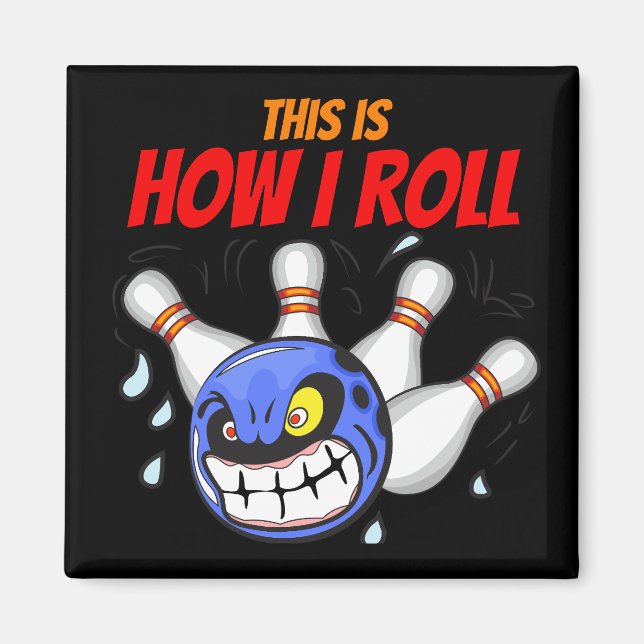 Imã É assim que eu giro, Boliches zangadas, preto (Frente)