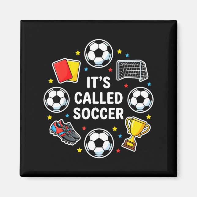 Imã É Chamada de Futebol Camiseta Divertida Estilo Deb (Frente)