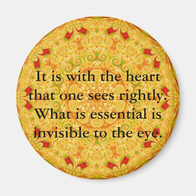 Imã É com o coração que se vê corretamente...... (Frente)