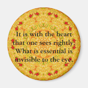 Imã É com o coração que um vê direita ......