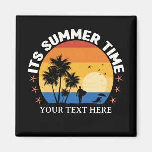 Imã É Design de Pôr do Sol Tropical de Verão