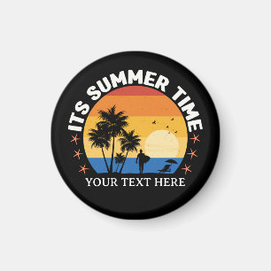Imã É Design de Pôr do Sol Tropical de Verão