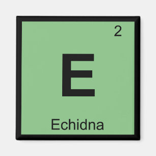 Imã E - Equidna Símbolo da Tabela Periódica Química Gr