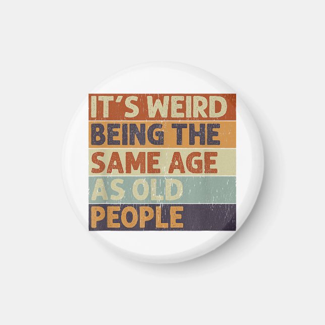 Imã É estranho ter a mesma idade que as Pessoas antiga (Frente)