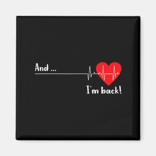 Imã E Eu Estou de Volta Batimento Cardíaco de Ekg Para