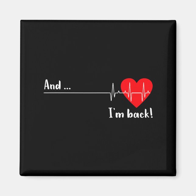 Imã E Eu Estou de Volta Batimento Cardíaco de Ekg Para (Frente)