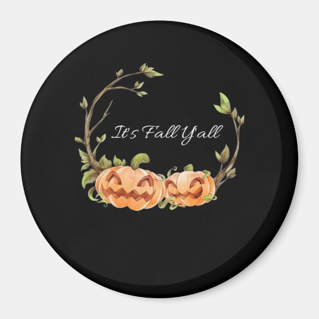 Imã É Fall Y'all Halloween Legal Único (Frente)