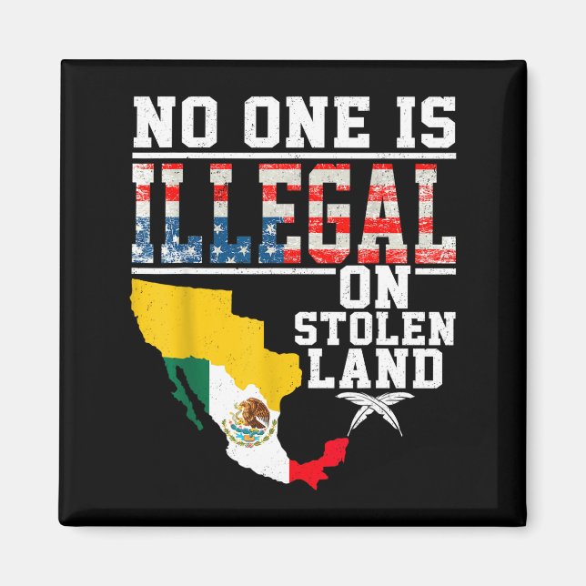 Imã É Ilegal em Terra Roubada Nativos Americanos  (Frente)