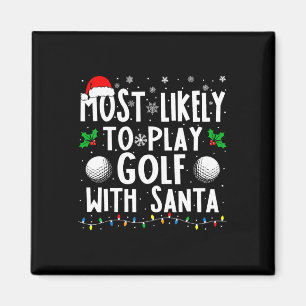 Imã É Mais Provável Jogar Golfe Com O Natal Da Família