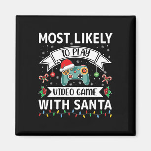 Imã É Mais Provável Jogar Vídeo Jogo Com Papais noeis