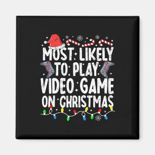 Imã É Mais Provável Jogar Vídeo No Natal Pajama