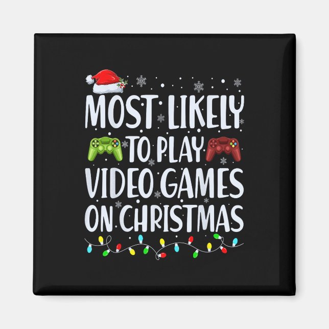 Imã É Mais Provável Jogar Videos games No Natal (Frente)