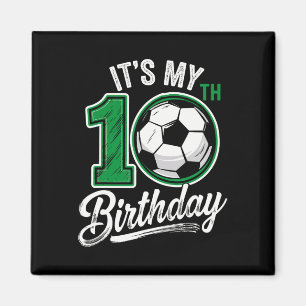 Imã É Meu 10º Aniversário Futebol 10 Anos de Idade Ani