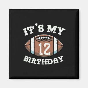 Imã É Meu 12º Aniversário Futebol Americano 12 Anos de