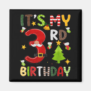 Imã É Meu 3º Aniversário Meninos 3 Anos de Idade Crian