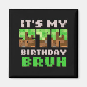 Imã É meu 8º aniversário Bruh Xel Gamer 8 Bday Gaming