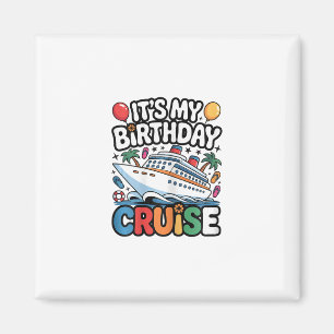 Imã É Meu Aniversário Cruzeiro Fofo Rosa Viagem Mar Mu