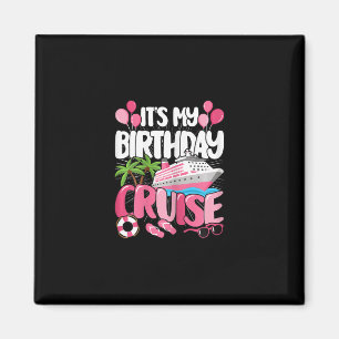 Imã É Meu Aniversário Cruzeiro Rosa Fofo Viagem Mar Mu