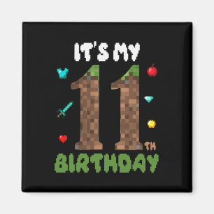 Imã É meu aniversário de 11 anos, divertido jogador de