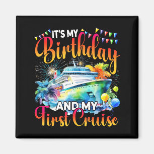 Imã É Meu Aniversário E Minha Primeira Viagem De Navio