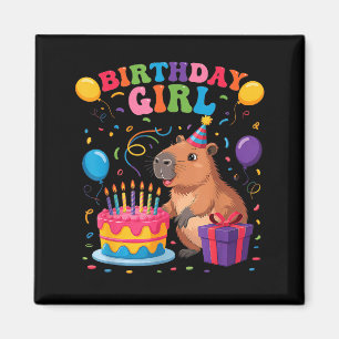 Imã É Meu Aniversário Garota Amantes de Capivara Festa