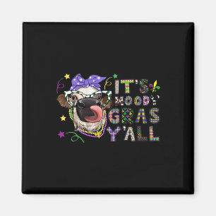 Imã É Moody Gras Yall Engraçado Vaca Mardi Gras