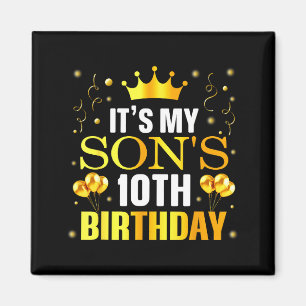 Imã É o 10º aniversário do meu filho Feliz aniversário
