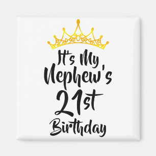 Imã É o 21º Aniversário do Meu Sobrinho Coroa Feliz 21