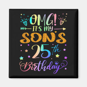 Imã É o 25º aniversário do meu filho, doce 25 anos