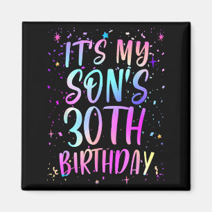 Imã É o 30º Aniversário do Meu Filho Colorido Feliz 30