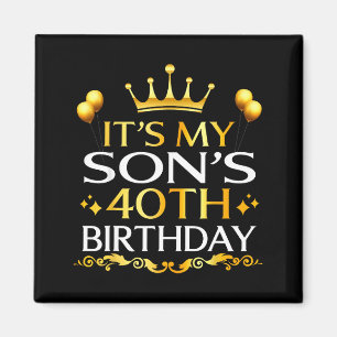 Imã É o 40º aniversário do meu filho Feliz Aniversário