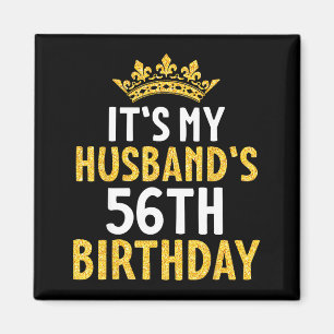 Imã É o 56º Aniversário do Marido Feliz Design