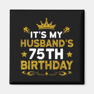 Imã É o 75º Aniversário do Meu Marido Feliz Aniversári