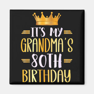 Imã É o 80º aniversário da minha avó Feliz 80 anos _