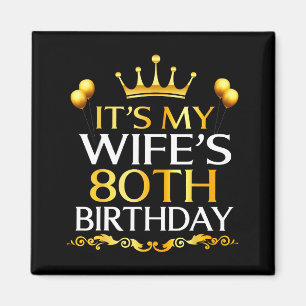 Imã É o 80º Aniversário da Minha Esposa Feliz Aniversá