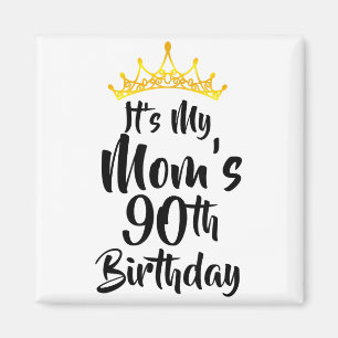 Imã É o 90º aniversário da minha mãe Coroa Feliz 90 an