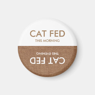Imã É o gato Fed? Ímã - lembrete da noite & da manh